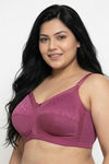 Zivame True Curv Single Layered Non Wired Full Coverage Super Support Bra - Red Violet — thumbnail 5